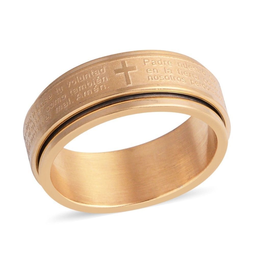 Ring Spanish Lord's Prayer Size 14